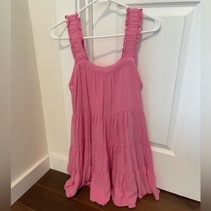 Pink flowy dress